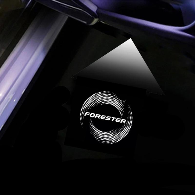 

2X LED Lights Car Door Projector Ghost Shadow Courtesy Lamp Accessories For Subaru Forester SG SH SJ SK 2013 2014 2015 2016-2021 белый