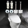 Upgrades Toilet Seat Hinge Bolts Toilet Seat Fastener Quick Fix Screws Replacement set for Stable & Secure Installation