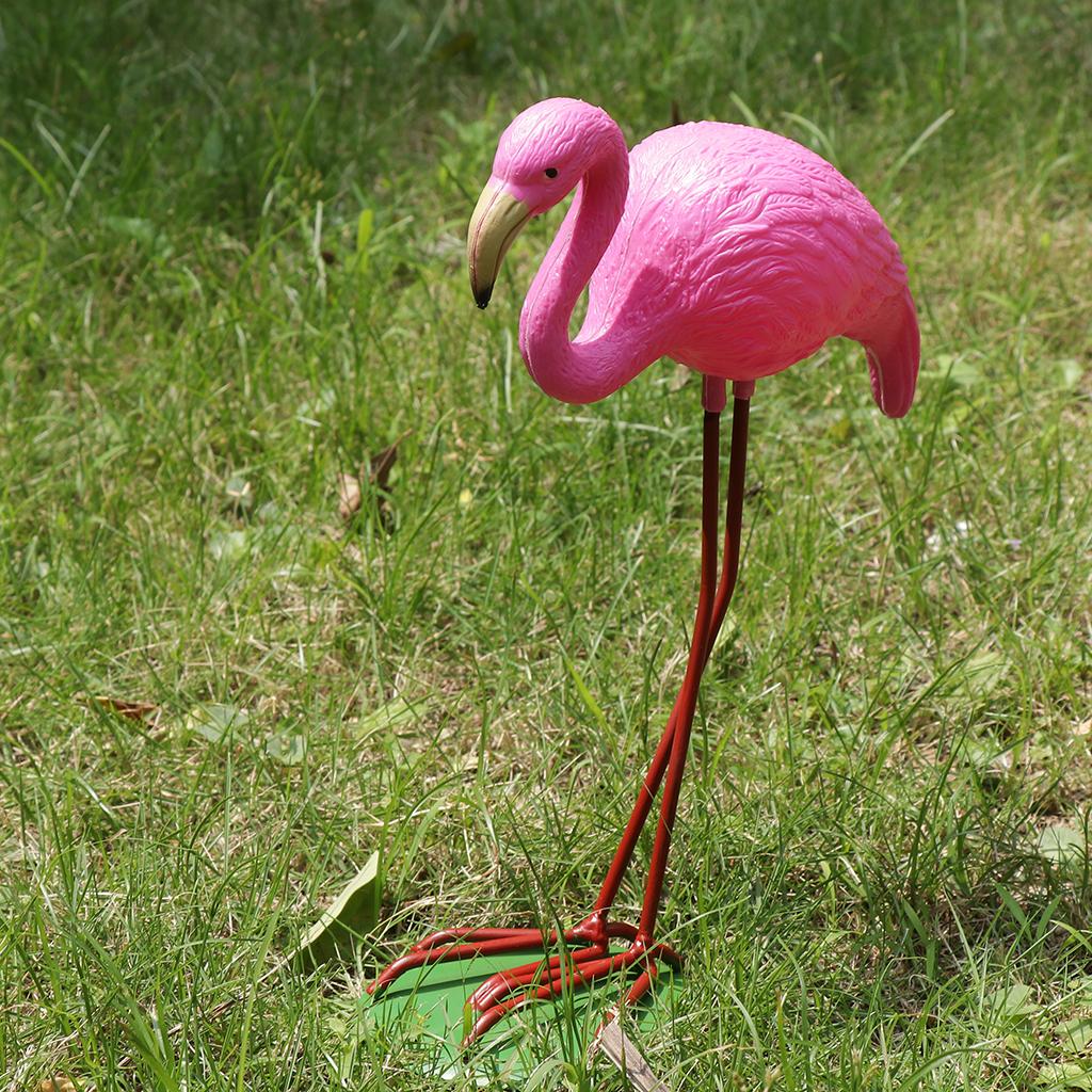 21.5 X 30cm Rose Red Look Up/Down Plastic Flamingo Yard Garden Lawn Decor Flamingo Yard Garden Lawn Ornaments Decor