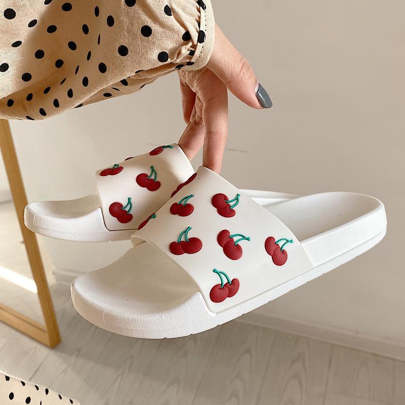 Zapatillas de cereza frescas mujeres sandalias de playa de color mixto  mujeres decoración de frutas flip flops chica's Vacaciones Sandalias  comprar a buen precio — entrega gratuita, reseñas reales con fotos — Joom