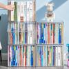 Transparent Plastic Storage Box A4 Size Stackable Desktop Organizer Large Capacity Container for Book Document Toy Sundries