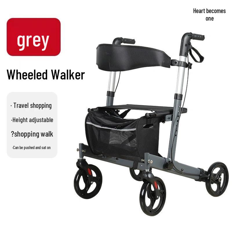 Xinyicheng Foldable Rolling Walker with Seat