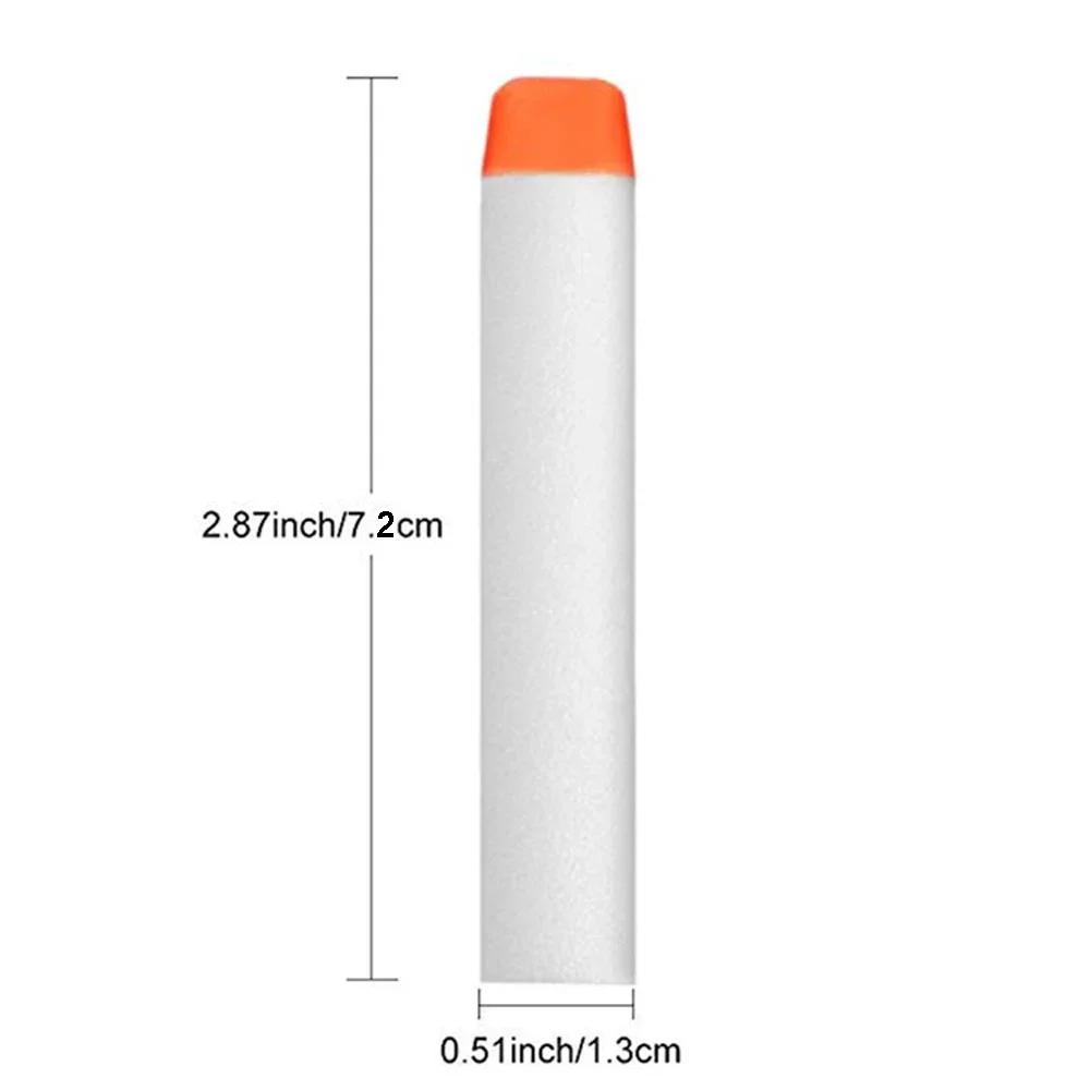 White Glow in The Dark Soft Refill Bullet Replacement Foam Luminous Bullet for Toy Gun Elite Series Soft Hole Bullets Darts