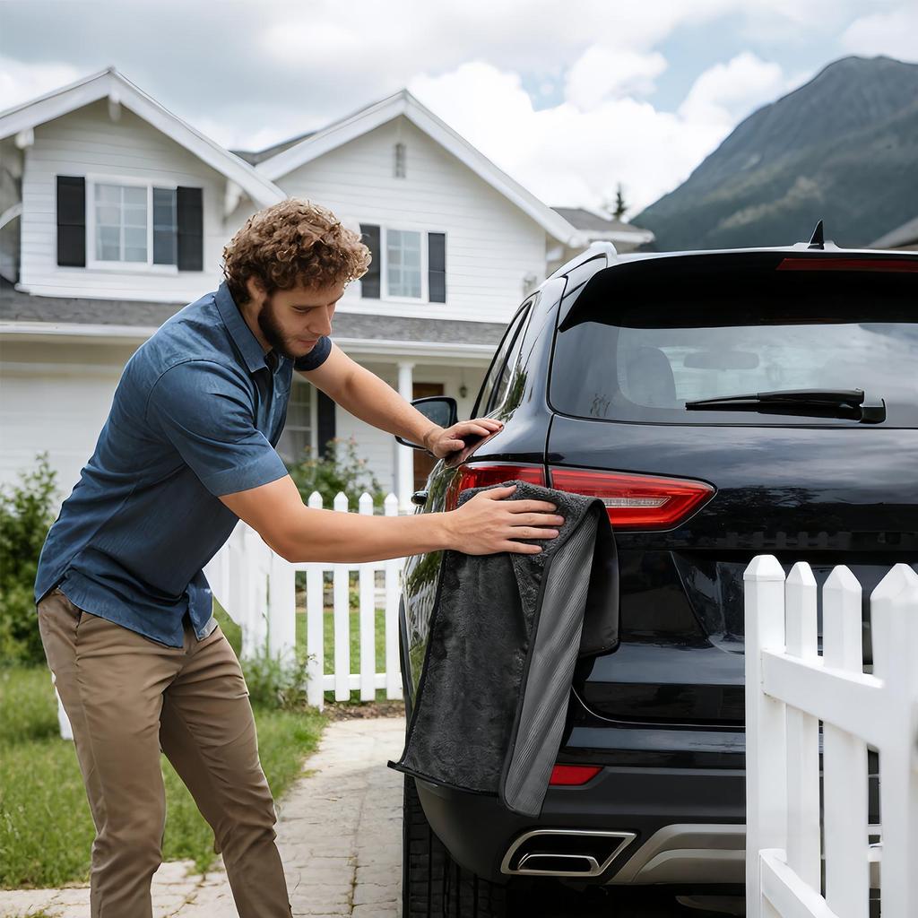 Car Microfiber Towel Super Absorbent Large Scratch Free Car Wash Drying Towels Rags For SUV RV Sedan Automotive Motorcycle Boat