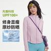 Sunscreen clothes women's summer cool slim stand-up collar UV protection women's yoga jacket breathable long-sleeved original yarn sunscreen clothes