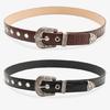 Natural Women's Timeless Belt Contemporary Themed PU Leather Strap Metal Hardware For Stylish Looks