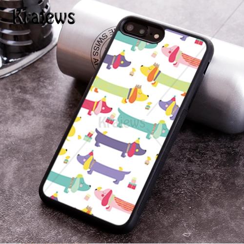 Krajews Dachshund Sausage Dog Soft Phone Case For iPhone 17 Air 16 16e 15 14 11 12 13 Pro MAX Plus Cover Shell Coque