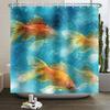 Underwater World Ocean Shower Curtain for Bathroom Seabed Animals Sea Turtle Dolphin Fish Waterproof Bathroom Curtain With Hooks