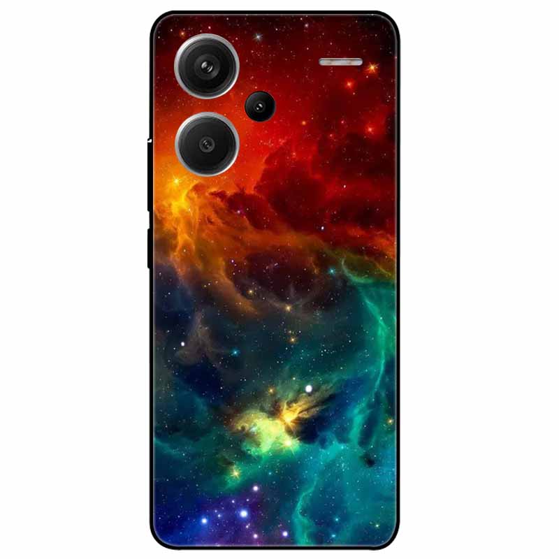 For Redmi Note 13 Pro Plus 5G Pro+ Case Soft Black Painted Cats TPU Funda For Xiaomi Redmi Note 13 Pro 5G Note13 Silicone Cover