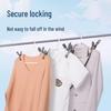 Deli Stainless Steel Windproof Clothes Clips (4-pack)
