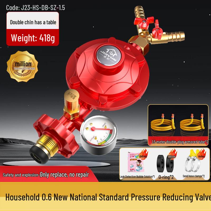 Dual Burner Explosion-Proof Gas Stove with Auto Shut-off Valve for LPG