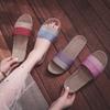 Summer Non-Slip Linen Slippers for Couples - Breathable, Odor-Free Indoor Footwear