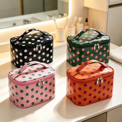 Tragbare Kosmetiktasche, Große Kapazität Reise-Make-up-Koffer-Organizer, Schwarz Für Frauen Kulturtasche für Mädchen Auf Reisen Mit Griff