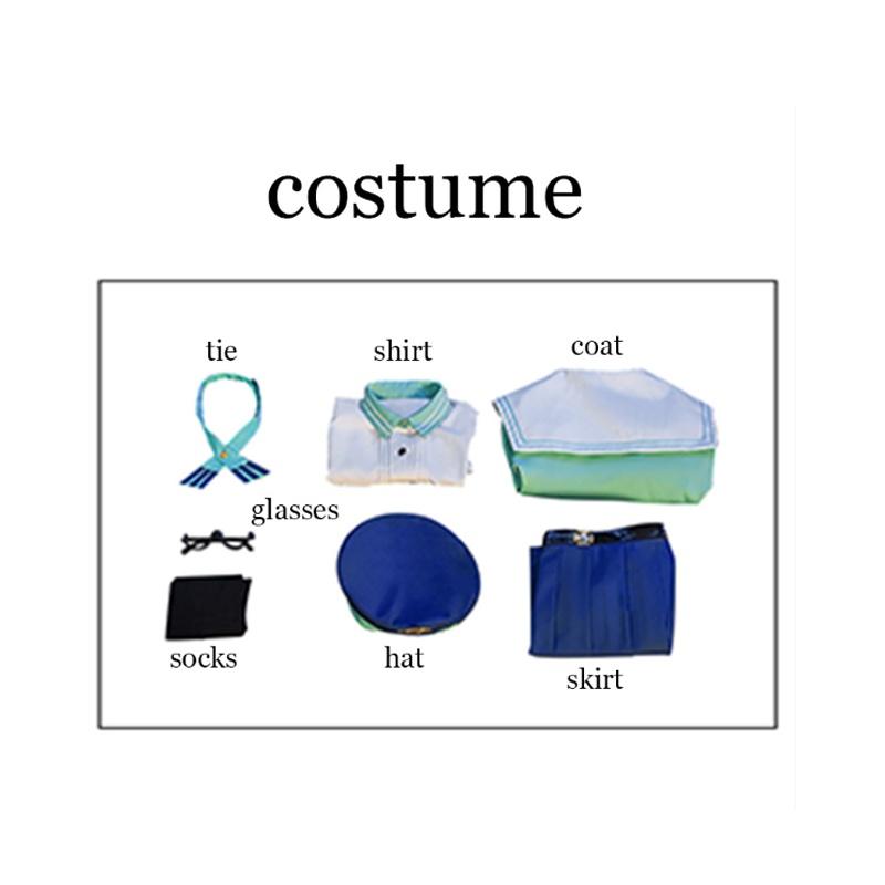 Genshin Sucrose Impact Cosplay Sucrose Costume Cute Jk Uniform Women Dress Game