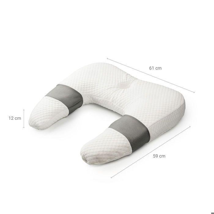 Pillow - InnovaGoods - U - Viscoelastic - Ergonomic - Washable