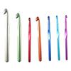 6.5mm,7mm,8mm,9mm,10mm,12mm,15mm Large Crochet Hooks Aluminum 7Pcs/Set Weaving Tool Large Knitting