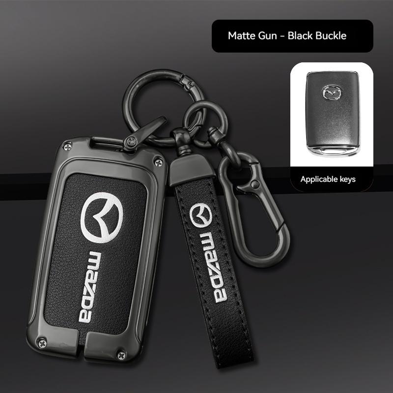 

For Mazda Axela Atenza 3 2 6 CX3 CX5 CX30 CX8 CX9 MX5 RX7 RX8 SKYACTIV Zinc Alloy Car Key Holder Remote Protector Car Key Cover