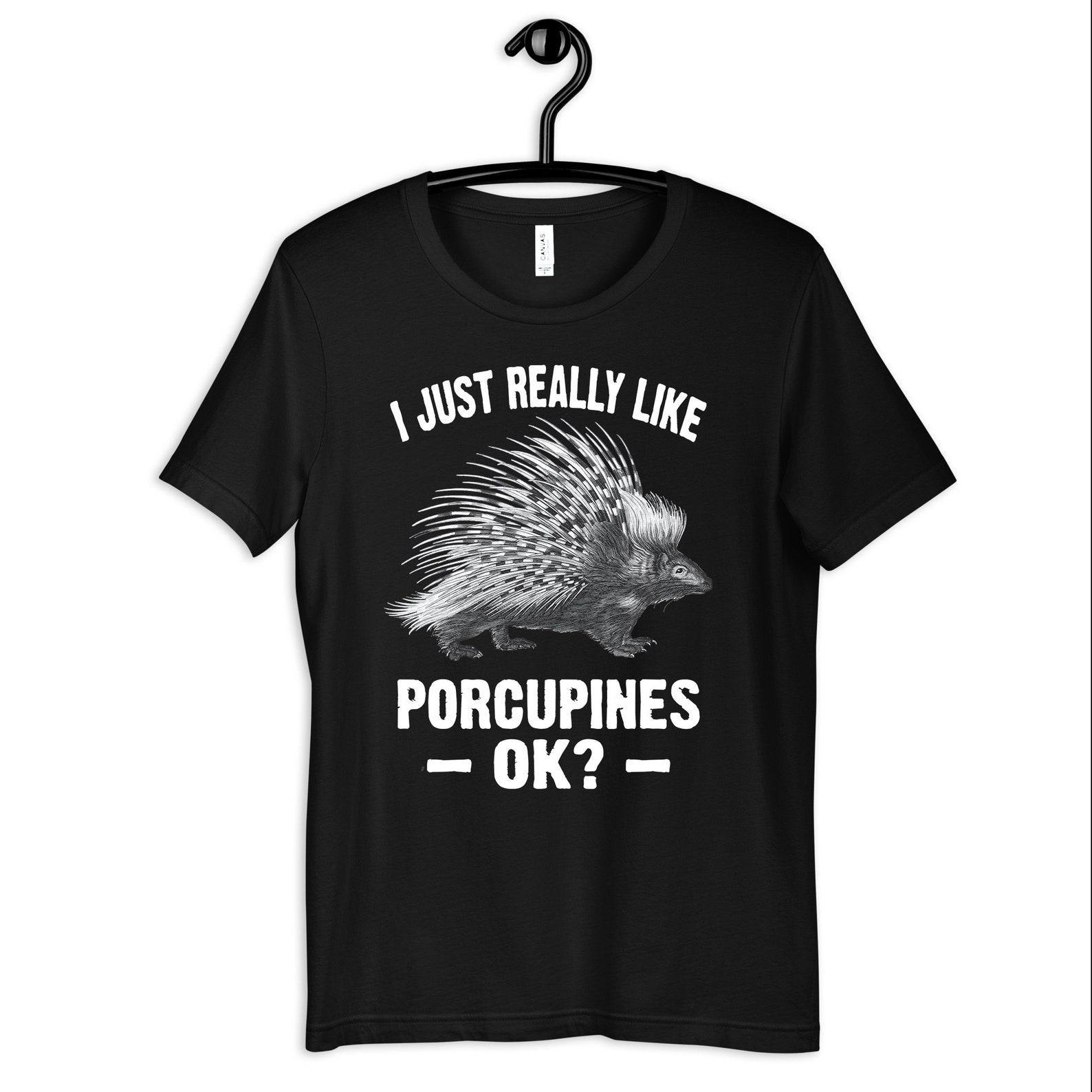 Porcupine Shirt, Funny Porcupines Tee, Porcupine Kids TShirt, Zoo, Kids T-shirt,T-shirt, Tank Top, T-shirt XL