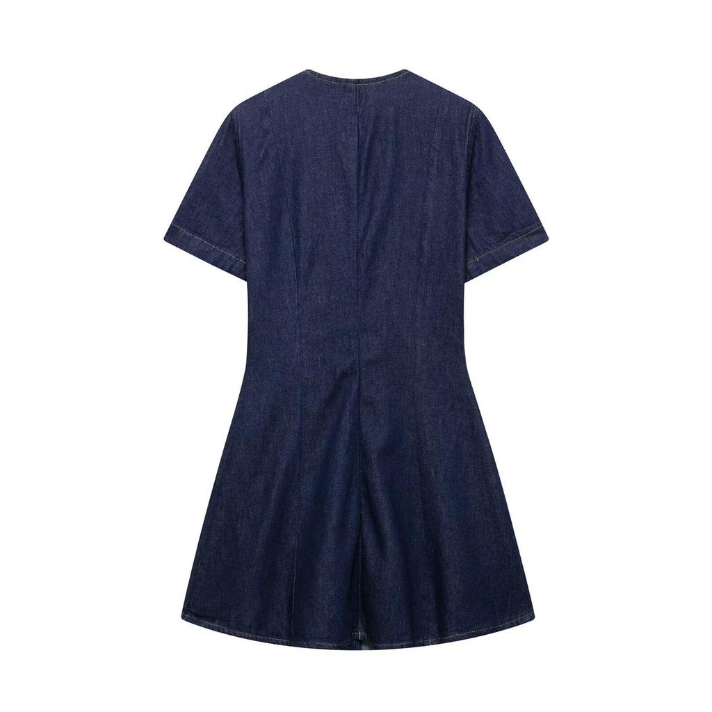 Spring 2025 Women's European & American Style Denim Mini Dress