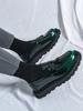 Original Design British Style Hombre Daily Dress Patent Leather Loafers For Men's Black Hight Quality Casual Slip-On Shoes