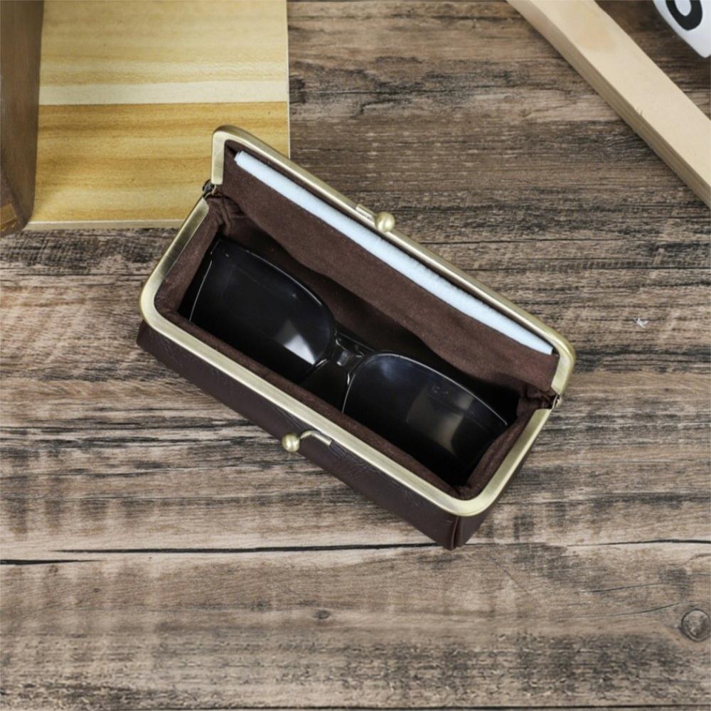 Genuine Leather Eyeglass Bag Durable Glasses Protector Fashion Glasses Case for Sunglasses