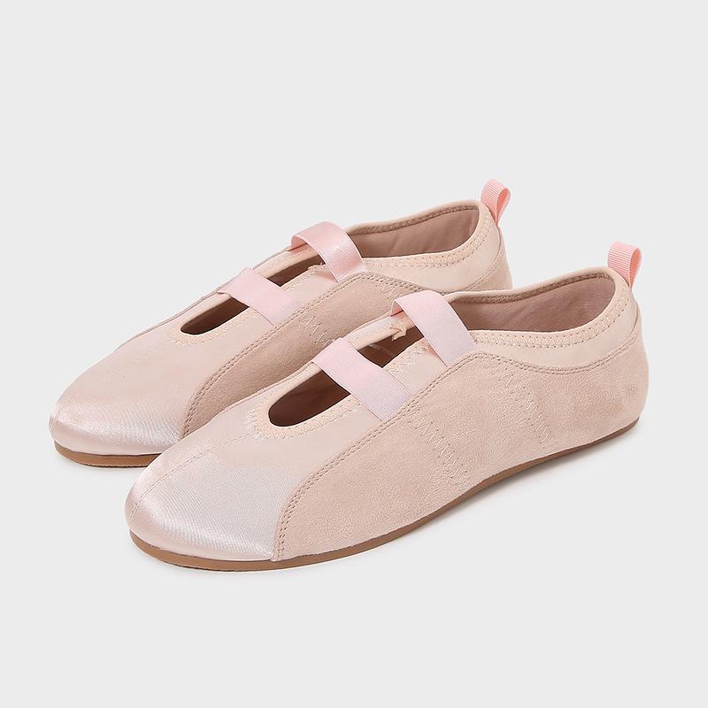 Fashion Luxury Silk Women Ballet Flat Shoe Comfort Non-slip Soft Sole Brand Casual Shoe Daily Outdoor Walking Loafers Sandalias De Mujer