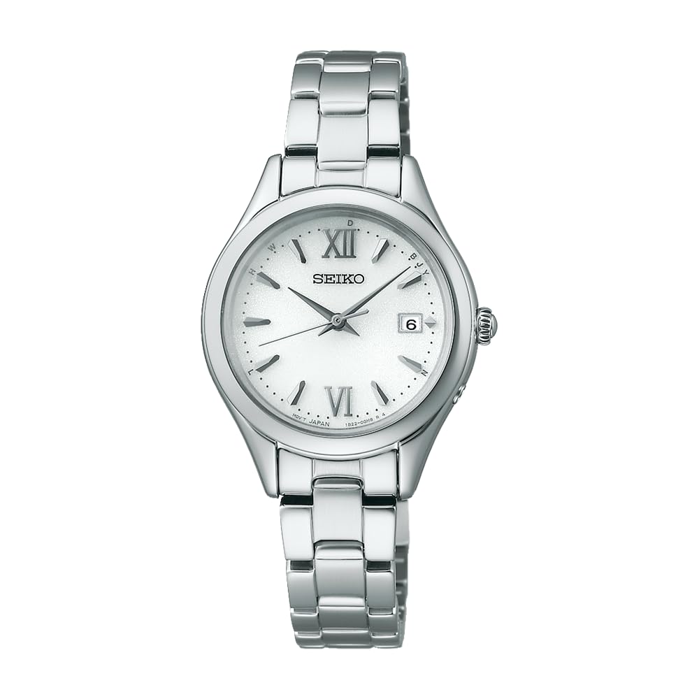 Seiko Selection S Series Solar Round Face Watch Silver Women's Radio-Controlled SWFH131,