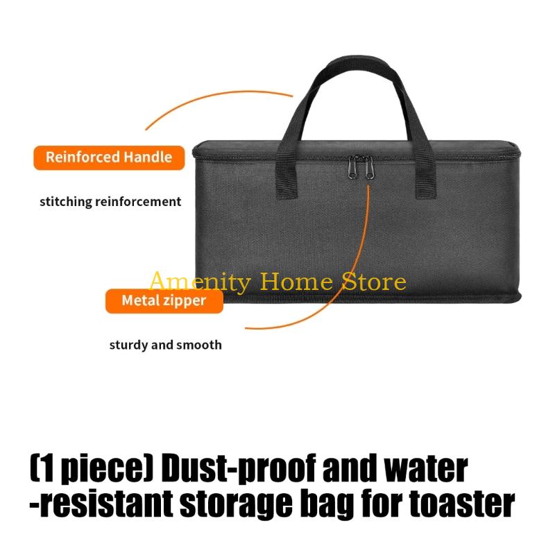 F26C Waterproof Dustproof Protective Bag for Double Slices Toaster with Carry Handle