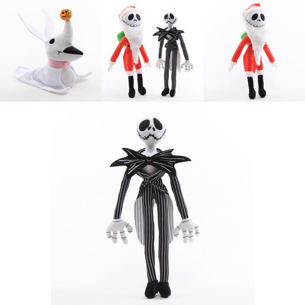 Adorabili Peluche di Jack Skellington e Babbo Natale Jack da Nightmare Before Christmas