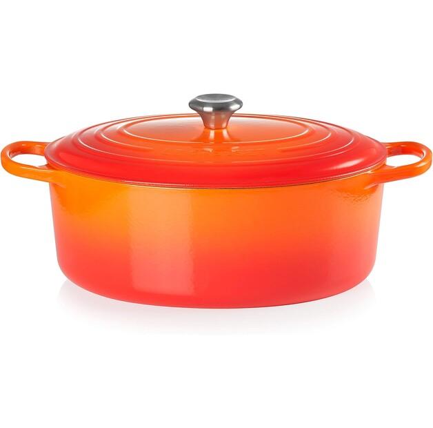 Чугунная жаровня Le Creuset Signature овальная 35 см духовка красная 8,9 л (21178350902430)