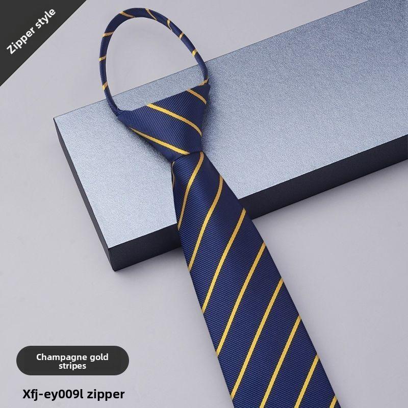 Krawatte für Herren mit Reißverschluss für formelle Geschäfts- und Hochzeitskleidung