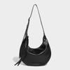 New Underarm Half Moon Bag 2025 Four Seasons Simple Shoulder Bag Premium Baguette Bag Women's Niche Design Crescent Bag