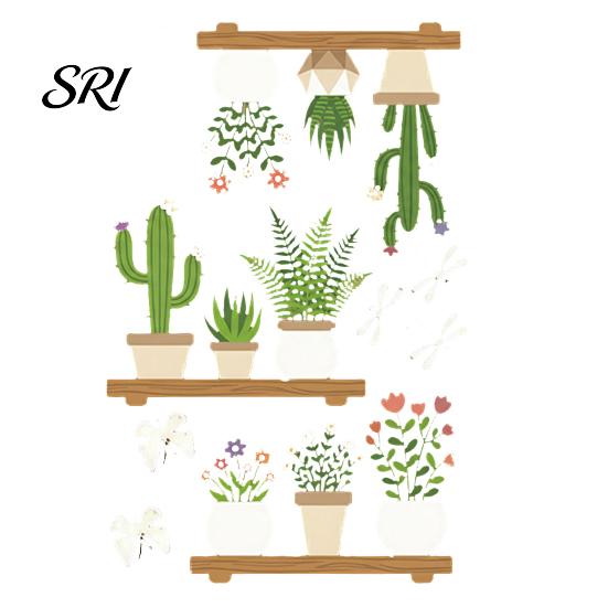 Window Decoration for Parties Hello Summer Clings Hawaiian Tropical Theme Static PVC Glass Electrostatic Cling Sticker Beach Pool Party Home