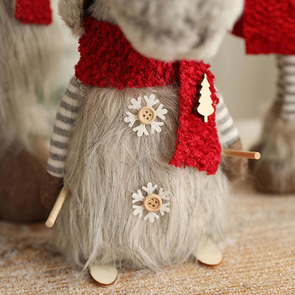 Christmas Sculpture Reindeer Figurine Ornament for Table Centerpieces Housewarming