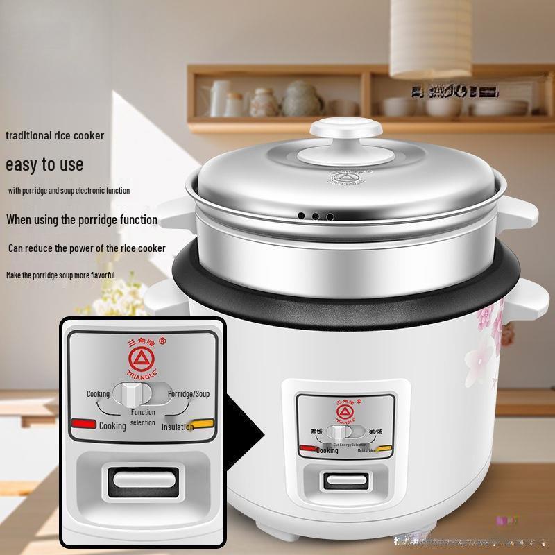 Triangle Rice Cooker: Mini Multi-Function Pot for Steaming & Cooking