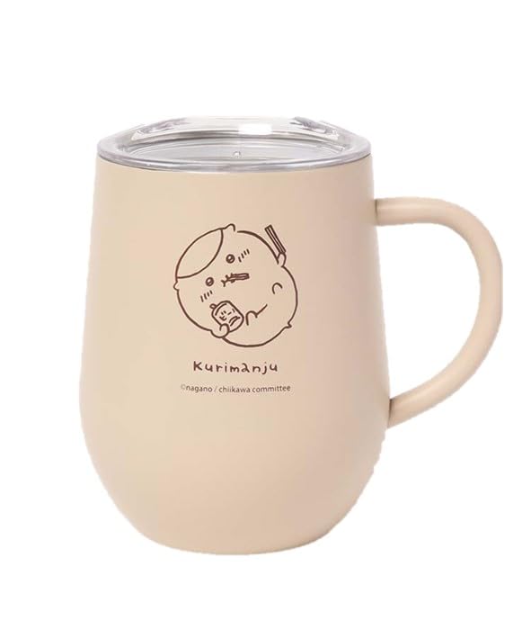 

Stainless steel mug with lid Goron chestnut manju