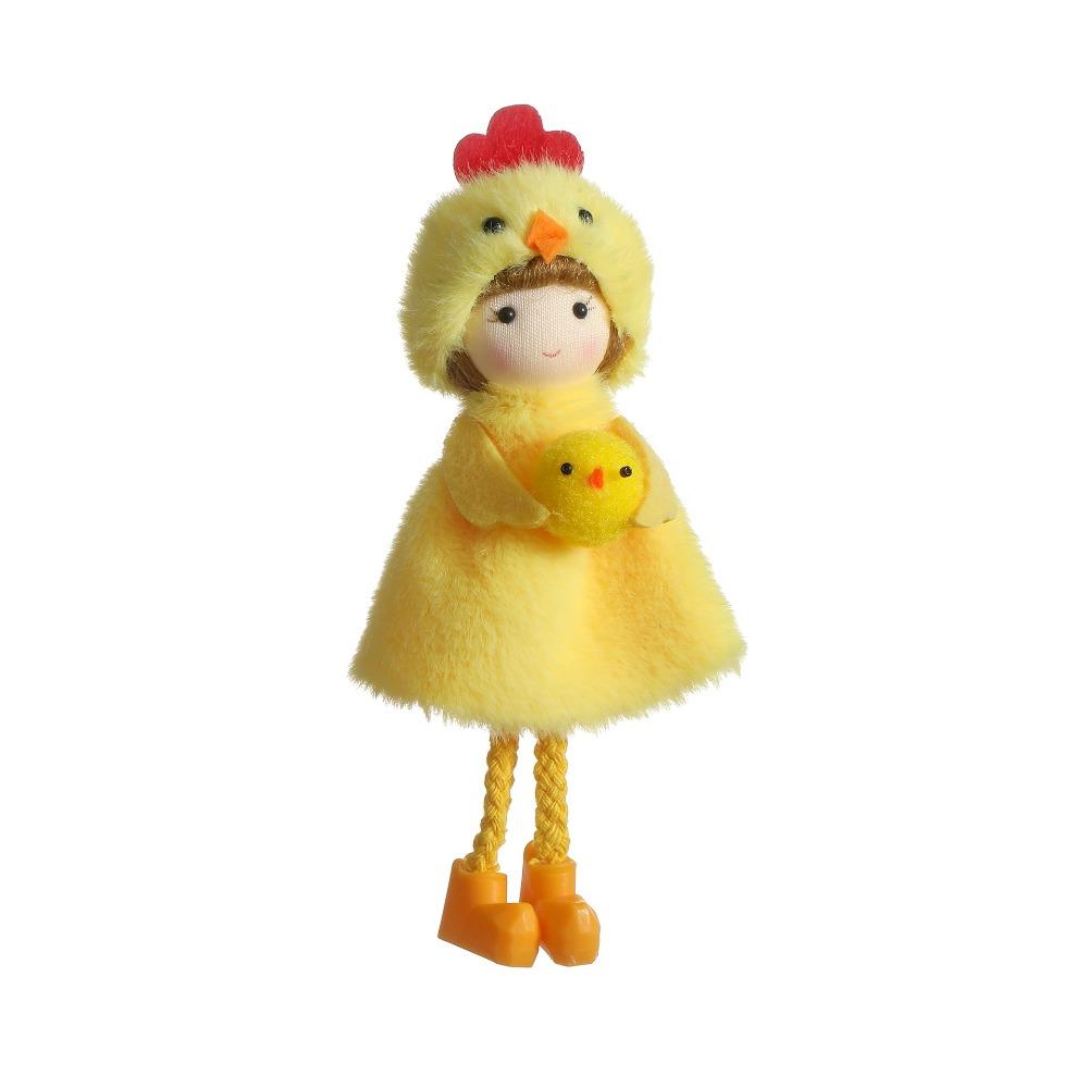Chicken Angel Hanging Easter Plush Chicken Hanging Girl Doll Pendant Egg Pendant