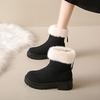 Large Size Warm Ladies Shoes Round Toe Platform Winter Women's Snow Boots On Offer Furry Footwear Comfortable and Elegant Ankle