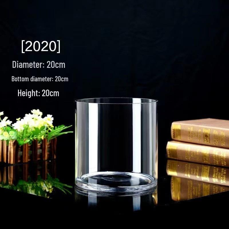 Thick Acrylic Square Vase & Fish Tank for Hydroponic Plants and Flowers