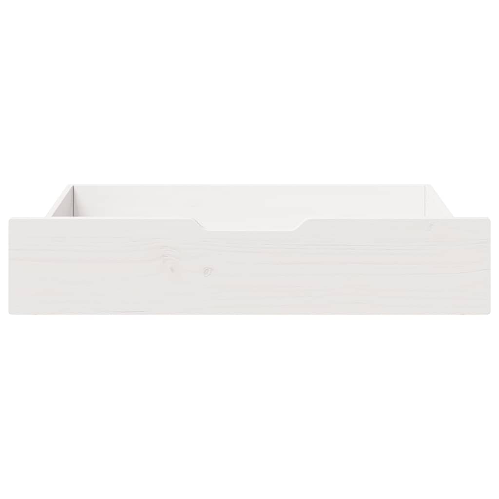 Vidaxl Szuflady Pod Łóżko, 2 Szt., Białe, 80X55X16 Cm, Drewno Sosnowe