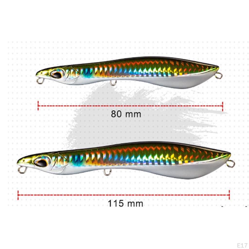 8/11.5cm 5.2/15.2/21.3G Floating Popper Fishing Accessories Artificial Hard Rotating Tackle