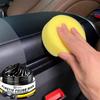 NEWCar Plastic & Leather Restorer Wax - Anti-Whitening, Anti-Oxidant Formula for Black Interior Surface Renewal - Deep Shine Res