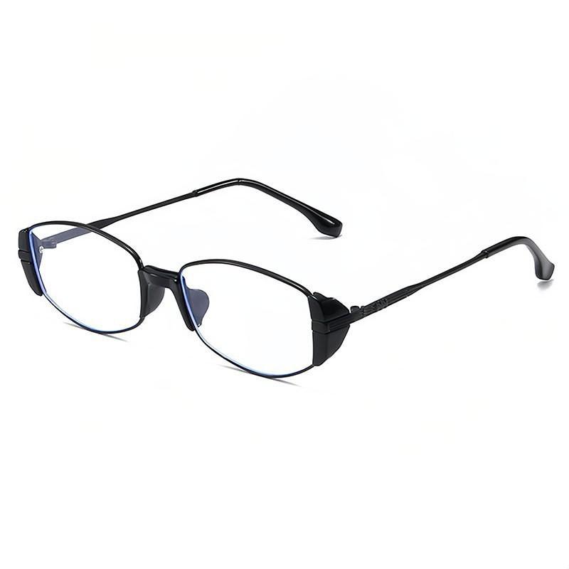 New Modern Retro Tea Narrow Frame Sunglasses Luxury Cat Eye Metal Sunglasses for Women Vintage Men Travel Outdoor Sunglasses