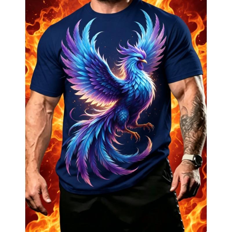 T-shirt da uomo con stampa grafica 3D retrò - Perfetta per l'uso quotidiano e le vacanze