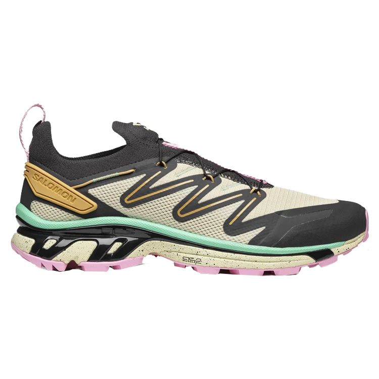 SALOMON XT-Rush 2 Color Block Comfortable Fabric Shock Absorbing Non-Slip Increased Height Low-Top Trail Running Shoes Unisex Sneakers Yellow 471377