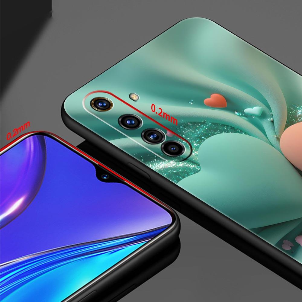 Colored Love Heart Printed Soft TPU For Realme 13 12 11 10 9 Pro Plus GT3 GT2 C21 C25 C35 C53 C55 C67 Pro 5G Phone Case Cover