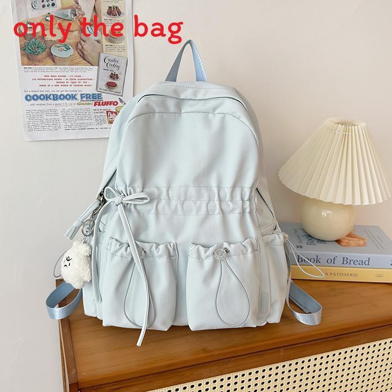 Cute Butterfly Knot School Backpack For Girls With Lightweight Waterproof Nylon For Middle School