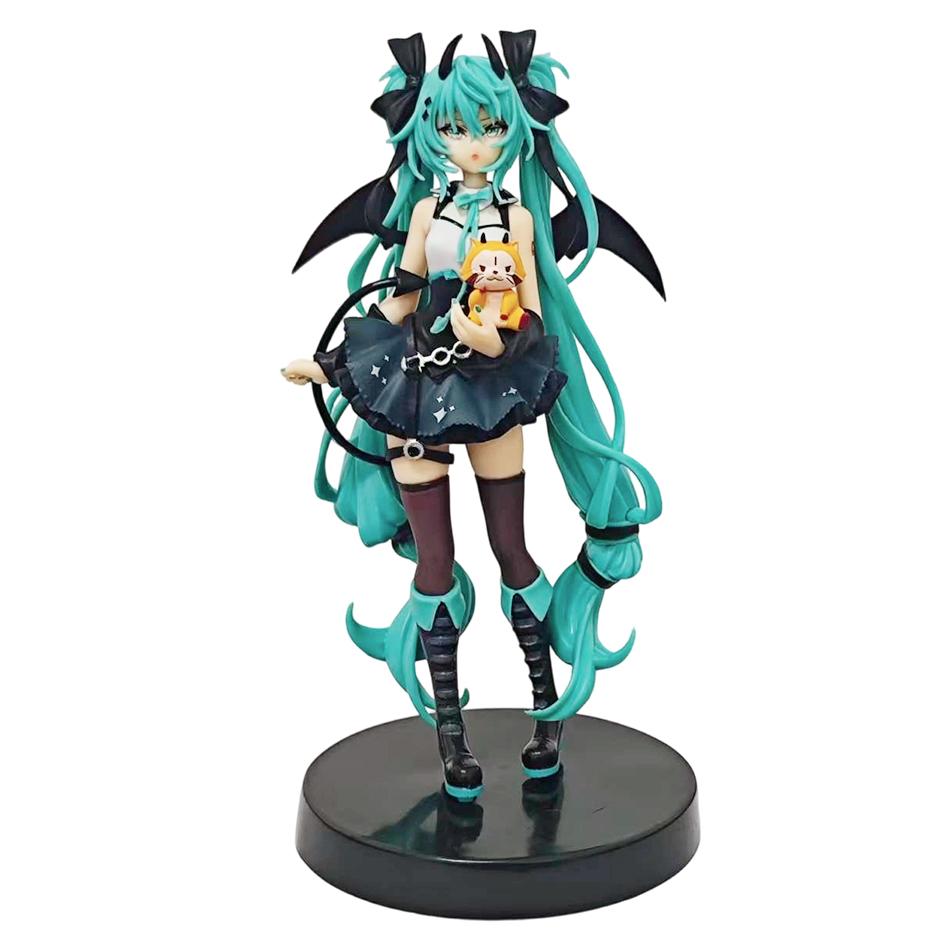 Anime Figures Hatsune Miku Devil Raccoon Demon Style/Cinnamoroll Style/kuromi Style Action Figure Model Collection Toy Xmas Gift