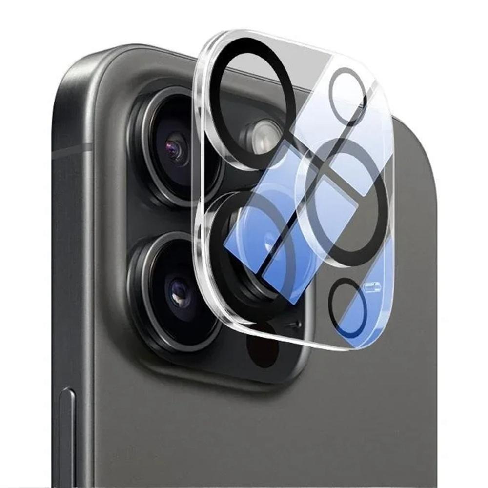 For iPhone 13 Pro/13 Pro Max Camera Lens Protector Black Ring Silk Printing Tempered Glass Acrylic Lens Film