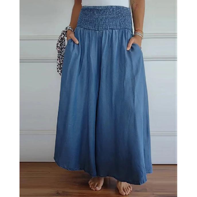 Ladies' Daily New Seasonal Commuting Business Leisure Pants With Pockets Made Of Pure Cotton And Comfortable Fit